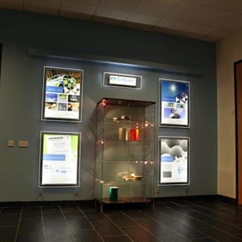 A2 Property Led Window Display Acrylic Lighting Panels,Real Estate Agent Cable Hanging Display System Kits Advertising Light Box