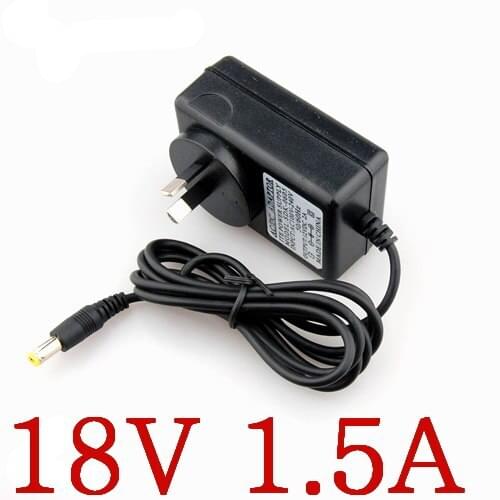 100PCS 18V1.5A AC 100V-240V Converter Adapter DC 18V 1.5A CCTV Camera Power Supply AU plug 1500mA DC plug 5.5mm x2.1-2.5mm