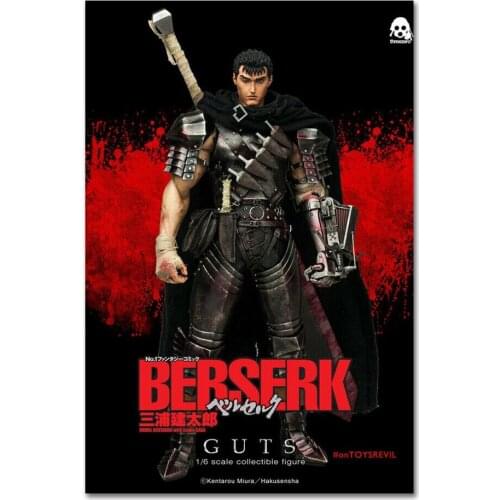 Berserk Japan Anime Silk Fabric Wall Poster Art Decor Sticker Bright