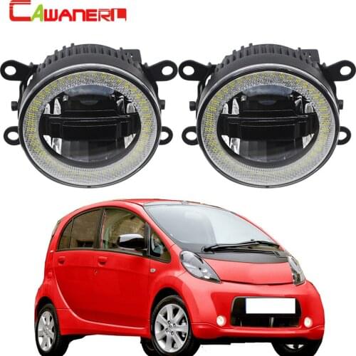 Cawanerl Car LED Fog Light Bulb Angel Eye DRL Daytime Running Lamp 12V For Citroen C-Zero Peugeot iOn Mitsuoka Like 2009-2018