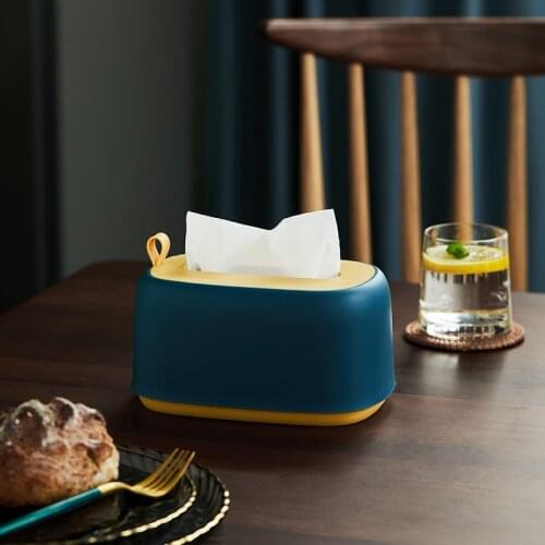 Home Desktop Paper Tissue Box Holder Cover Vintage Dispenser Storage Napkin Case Organizer Ornament Wet Wipes For Cars
