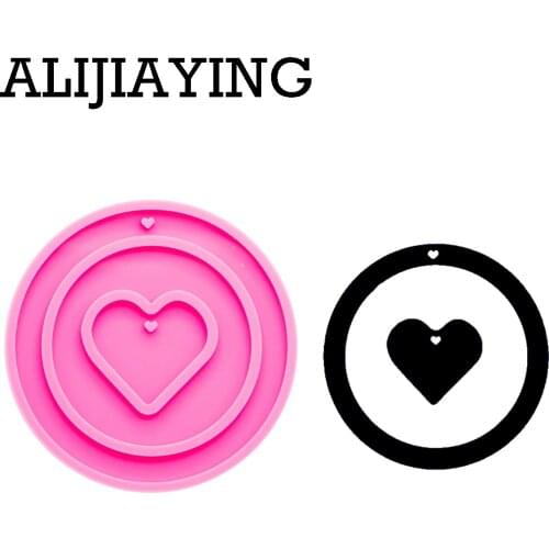 DY0253 Glitter Christmas decoration ring love mold craft epoxy resin DIY mould silicon mold for resin jewelry