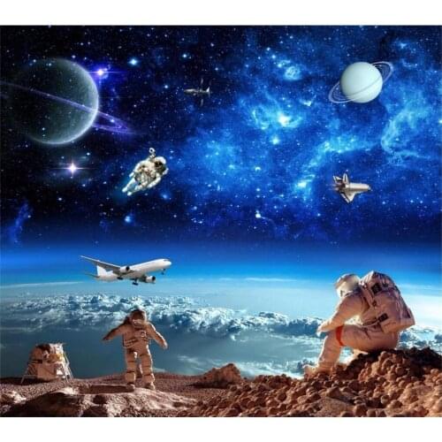 Beibehang Custom wallpaper 3d photo mural Cosmic Stars Galaxy Ceiling Living Room Bedroom Background Wall paper Papel de parede