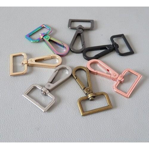 50Pcs/Lot Wholesale Metal Hardware Snap Hook Lobster Clasp Pet Leads Carabiner Belt Buckles Bag Sewing Parts DIY Accessories