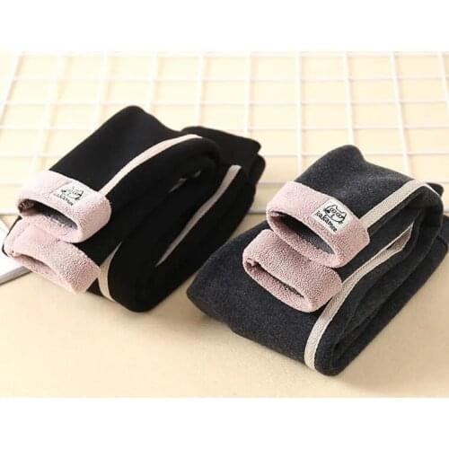 Girls Leggings Winter Warm Pants Children Velvet Thickening Outwear Pants Kids Fleece Trousers Baby Girls skinny Trousers