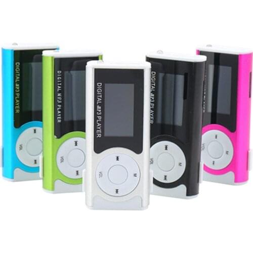 Mini USB Clip MP3 Music Media Player LCD Screen Support 16GB Micro SD TF Card