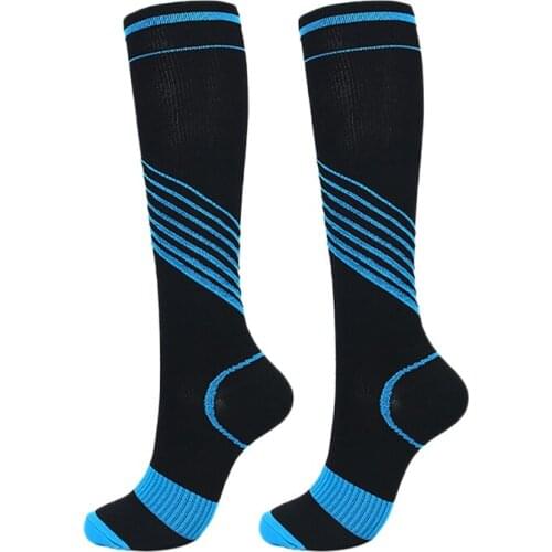 Men Women Compression Socks Knee High Long Stockings Elastic Printed Footwear Outdoor Sports Cycling Running Stocks