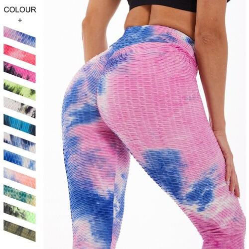 New Women Leggings Tie-dye High Waist Seamless Leggings for Female Workout Push Up Leggings Fashion Bodybuilding Sport Pants