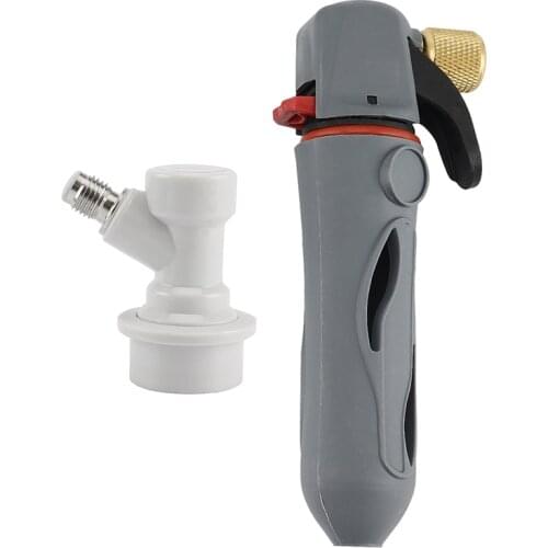Portable Co2 Charger Injector Ball Lock Gas Disconnect Fitting Home Brew Beer Kegs Draft Beer Dispenser for Party