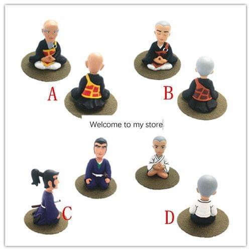 Pvc figure model toy Japan famous monk 4pcs/set out of print