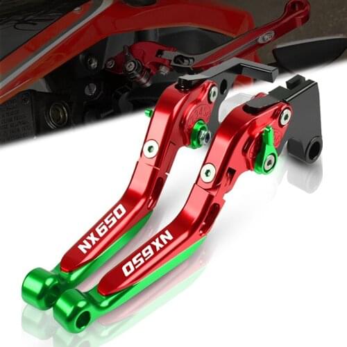 Motorcycle Clutch Brake Levers FOR HONDA NX650 CNC Adjustable Parts NX 650 J-X Dominator 1988-1999 1989 1990 1992 1991 1992