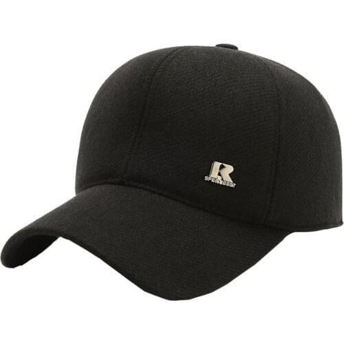 Keep Warm Gorras Men Autumn Thicken Ear Protection Cap Women Winter Cotton Baseball Hat with Earflaps шапка зимняя мужская