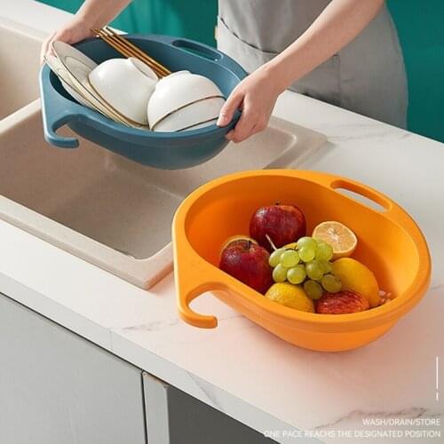 Portable Plastic Storage Organizer Basket with Hook Kitchen Bath Basket Shower Storage Container Multifunctional Basket