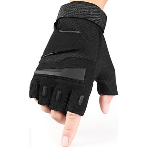 Tactical Half-finger Sports Gloves Motorcycle Riding Fitness Gloves Special Forces Combat Hunting Protective Safety Gloves CN