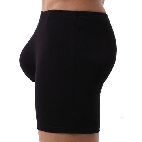 Sexy Mens long-leg Boxer Men Panties Five-point Shorts Soft Solid Bamboo Fiber Underwear Mens Long Underpants Homme Boxershorts