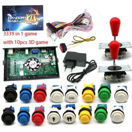 Wifi 3D Pandora Saga Box 14 3390 in 1 Family Version Board Arcade PCB HD Video Jamma Games HDMI VGA Motherboard Joystick DIY