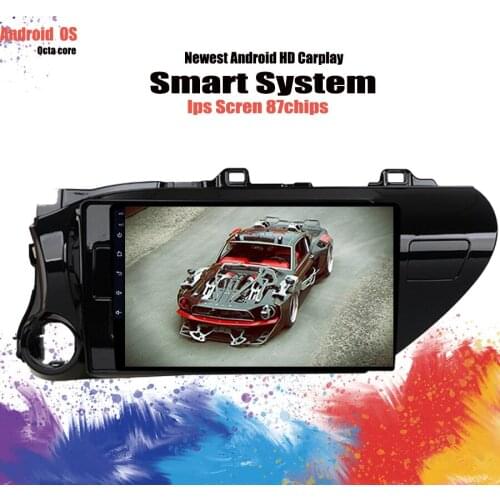 10.1" Octa Core Android 10.0 Car DVD GPS For TOYOTA Hilux 2016 2017-19 Multimedia Navigation Radio stereo Cassette bluetooth 4G
