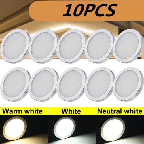 10pcs 12V 2.5W LED Car Interior Light Spot Reading Lights For VW T4 T5 for Ford Transit for Peugeot Boxer Camper Van RV Caravan