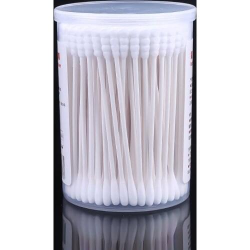 180Pcs Baby Swabs Cotton Double End Swab Disposable Thin Stick Cleaning Tools Cotton Sticks