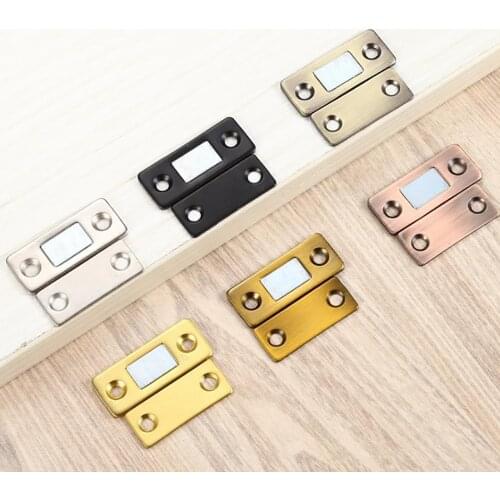 2Pcs/Set Strong Door Closer Magnetic Door Catch Latch Door Magnet Furniture Cabinet Cupboard Screw / Sticker Ultra Thin