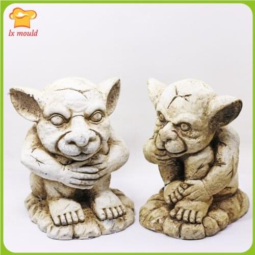 2020 new Viking mythical character candle silicone mold handmade plaster resin decoration tools goblin dwarf