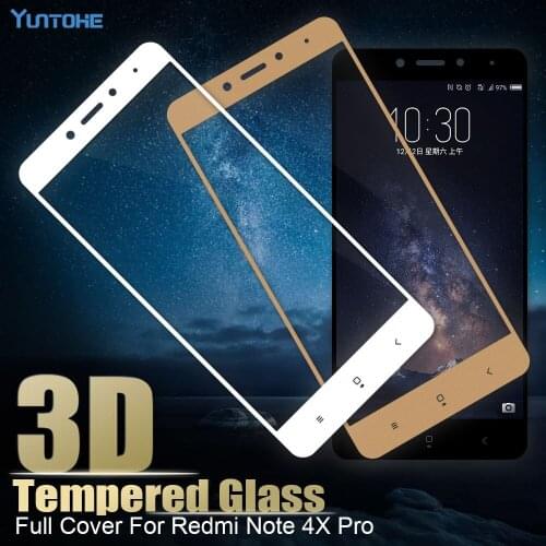 3D Cover Tempered Glass For Xiaomi Redmi 4X Redmi Note 4X Pro Note 4X Screen Protector Toughened Film
