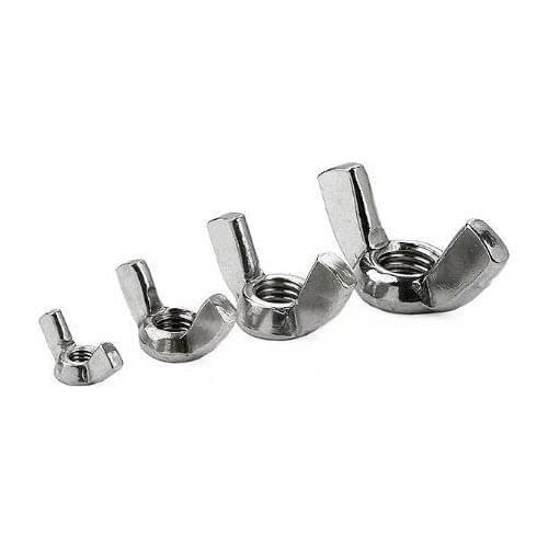 5pcs304 stainless steel butterfly nut ingot screw cap horn butterfly nut M6M8M10