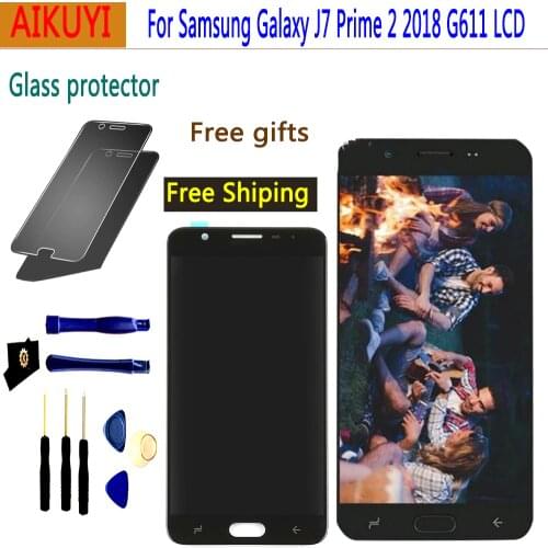 AMOLED J7 Prime 2018 G611 For Samsung Galaxy J7 Prime 2 2018 G611 G611F LCD Display Touch Screen Display Replacement