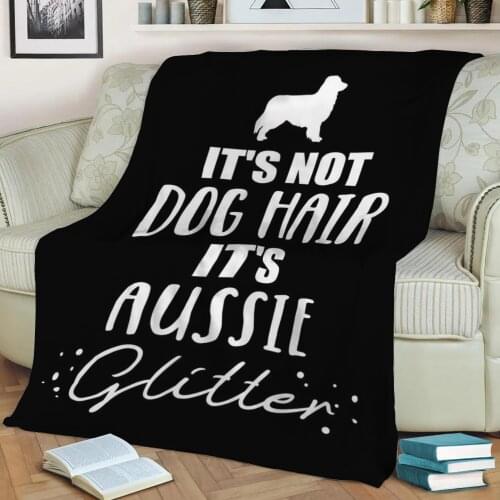 Australian Shepherd Flannel Throw Blanket 3D Printed Keep Warm Sofa Child Blanket Home Decor Textiles Dream Family Gift