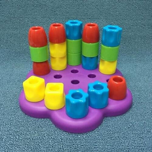 Baby educational toys rainbow sleeve 1-2-3 years old baby Jenga stacks childrens hand balance game
