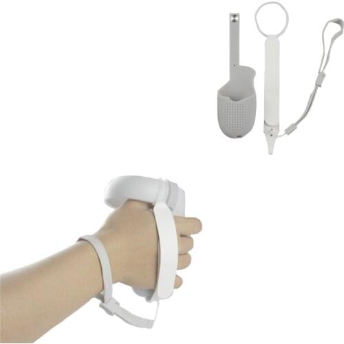 For Oculus Quest2 Handle Grip Cover Protective Sleeve Case Fixed Strap Hand Strap