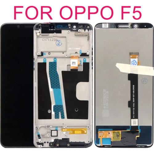 For 6.0" Oppo F5 LCD Display Touch Screen Digitizer Assembly A73 A73t For OPPO F5 LCD With Frame CPH1723 CPH1725 Replacement