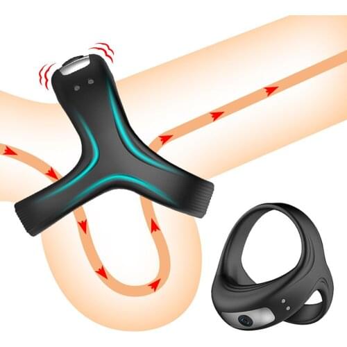 EXVOID Vibrator Penisring Sex Toys for Men Erection Delay Ejaculation Penis Cock Ring Erotic Sextoy Dick Enlarger Rings