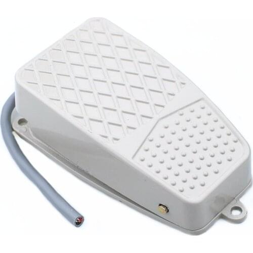 FS-2 Self locking AC 220V 10A SPDT NO / NC Antislip Metal Momentary Electric Power Foot Pedal Switch