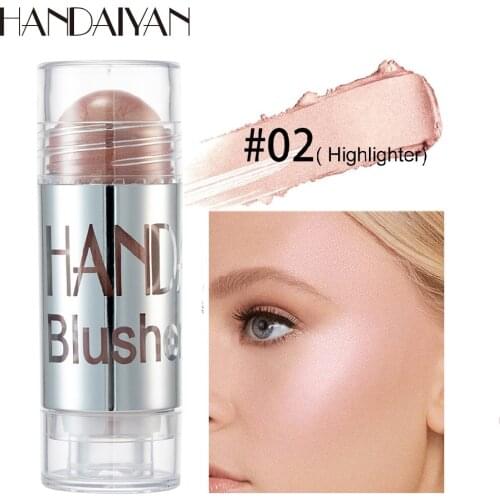 HANDAIYAN 8 Colors Chubby Crayon Blush Stick Moisturizing Smooth Rouge Pen Long-lasting Blush Cream Blush Stick Rouge TSLM