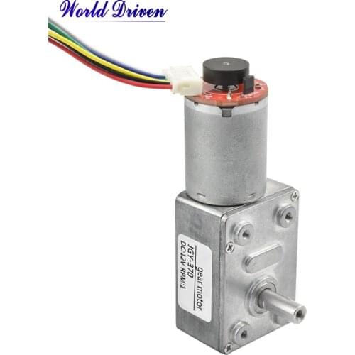 JGY370 Encoder High Torque Reduction 24 Volt 24v Brushless Geared With Brake Vibration Brushed Electric 6v Dc Motor