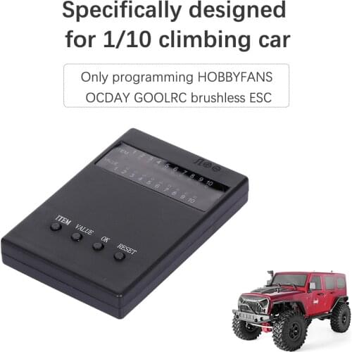 HOBBYFANS Programming Card for Programming HOBBYFANS OCDAY GOOLRC Brushless ESC 1:10 Off-road RC Car