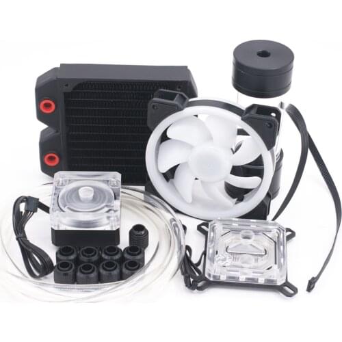 Bykski Water Cooling Kit for Intel CPU 120mm Copper Radiator 5v RBW RGB Led