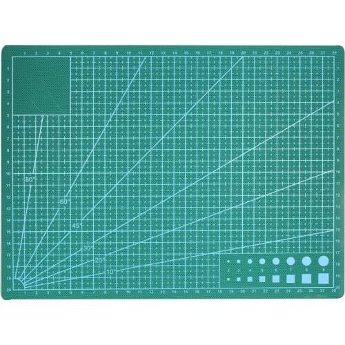 Uxcell A5 Cutting Mat 300x220x3.5mm Green PVC for Scrapbooking Quilting Sewing Craft Cropping Photos and Cutting