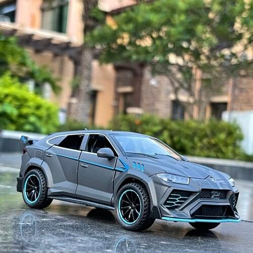 2021 New 1:32 Lamborghini Bison URUS SUV Alloy Racing Convertible alloy car model simulation car decoration collection gift toy
