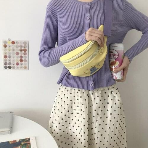 Fashionable And Delicate Chunxia New Fund Joker Breast Pocket Female Bag Lovely Single Shoulder Bag Chest BagPurse