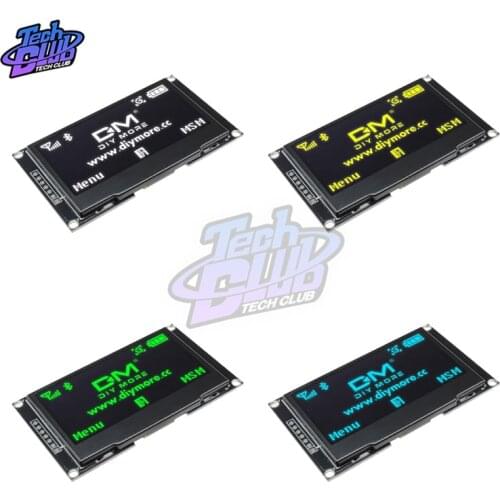 2.4" 2.42 inch 128x64 OLED LCD Display Module SSD1309 12864 7 Pin SPI/IIC I2C Serial Interface for Arduino UNO R3 C51