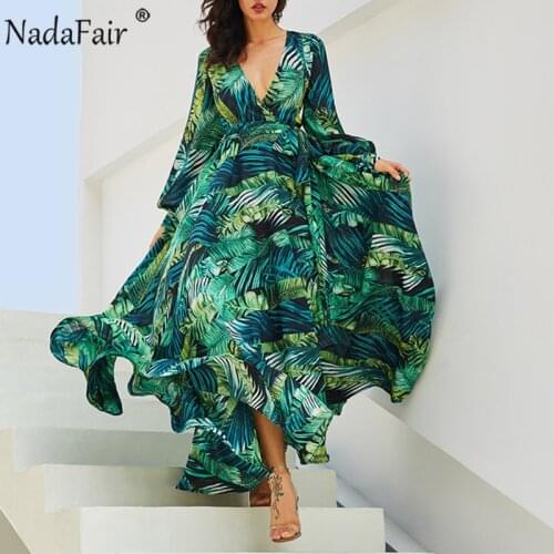 Nadafair Summer Dresses With Print