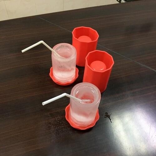New Cup Shape Rubber Kitchen Accessories Frozen Ice Cream Tools DIY Ice Cube Shot Glass Freeze Mold Cooking Ice Trays