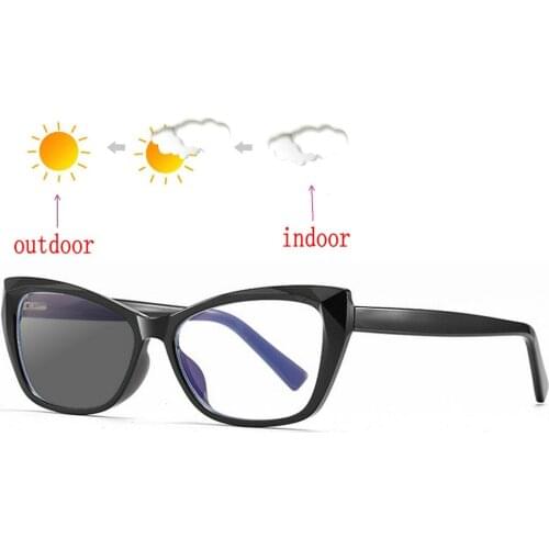 Outdoor Photochromic Progressive Reading Glasses Men Women Myopia Glasses Presbyopic Eyeglasses Oversized Reading glasses NX