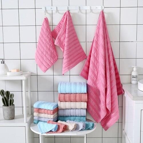 2020new Wholesale cotton towel bath towel square gauze cotton absorbent soft and thick gift set towel bath towels for adults set