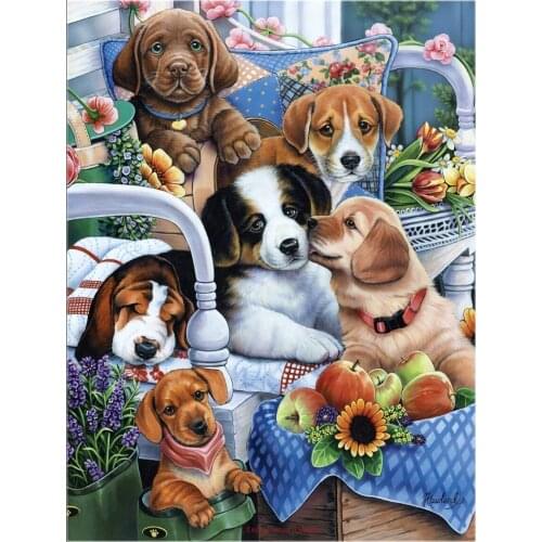 Full Embroidery Counted Cross Stitch Kits Needlework - Crafts 14 ct Aida DIY Art Handmade Decor Oil painting - Gardening Buddies