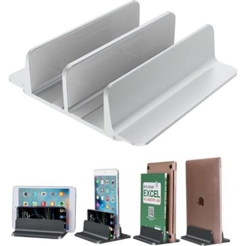 Adjustable Vertical Laptop Stand Aluminium Portable Notebook Mount Tablet Holder For MacBook Pro Air Dell Laptop Accessories