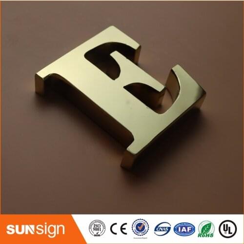 Advertising Brushed Stainless Steel channel letter Metal Sign