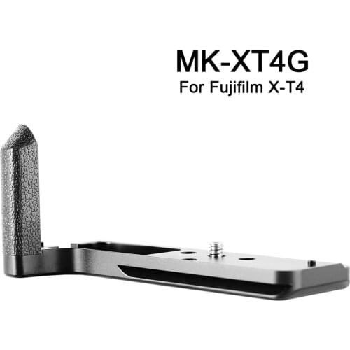 Hand Grip for Fujifilm XT4 Camera Meike XT4G Aluminum Quick Release Plate L Type Metal Bracket Handle Grip for FUJI X-T4